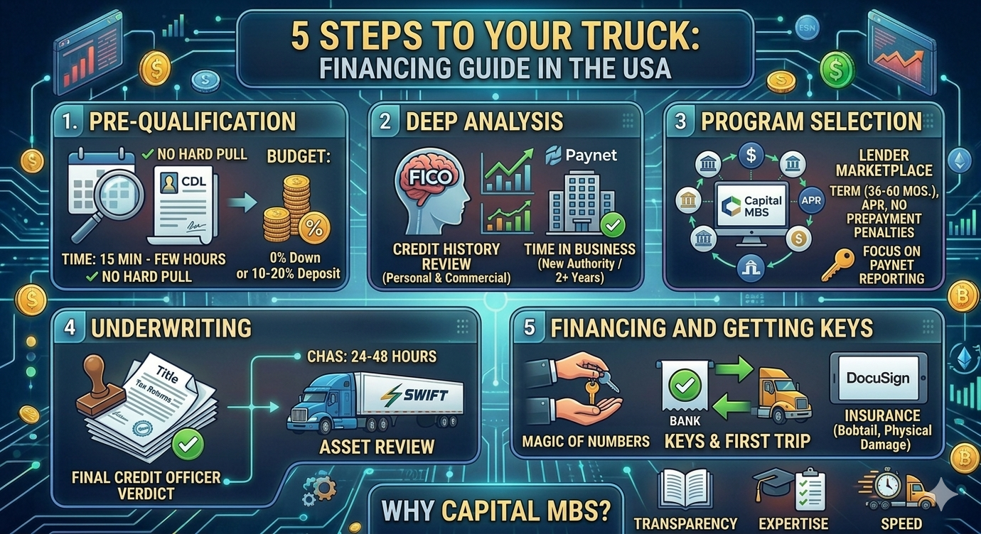 5 Steps to Your Truck: A Guide to Financing in the USA